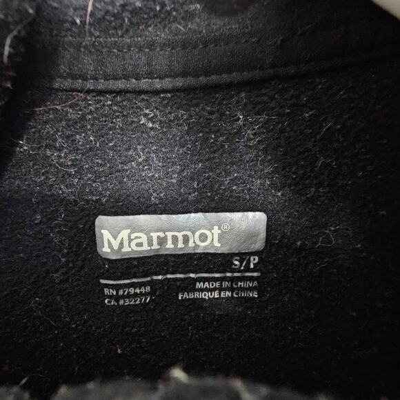 Marmot Jacket Women S Black Blue Zip Up Jacket Polartec Jacket Insulated Jacket - Picture 6 of 10